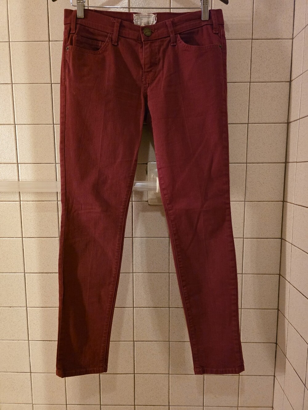Current Elliott Women’s Burgundy Slim Jeans